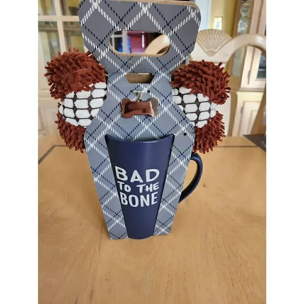 Mug & dog toy set BAD TO THE BONE